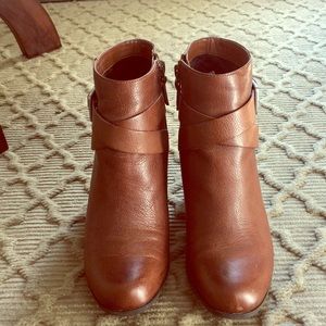Brown Leather Cole Haan Booties